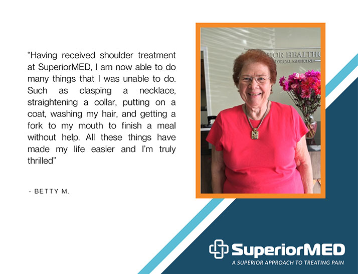 Chronic Pain Peoria IL Testimonial Betty M