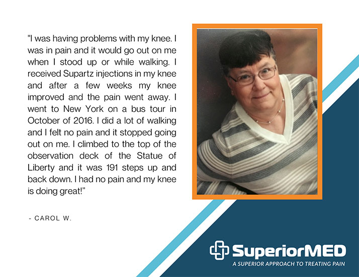 Chronic Pain Peoria IL Testimonial Carol W