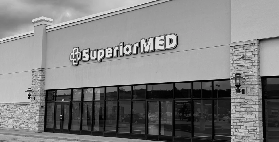 The front of the office building for SuperiorMed